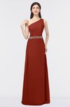 ColsBM Brooklyn Rust Elegant A-line Asymmetric Neckline Sleeveless Floor Length Bridesmaid Dresses