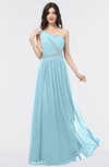 ColsBM Anabella Aqua Modern A-line Asymmetric Neckline Zip up Floor Length Bridesmaid Dresses