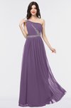 ColsBM Anabella Chinese Violet Modern A-line Asymmetric Neckline Zip up Floor Length Bridesmaid Dresses