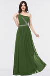 ColsBM Anabella Garden Green Modern A-line Asymmetric Neckline Zip up Floor Length Bridesmaid Dresses