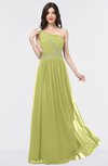 ColsBM Anabella Pistachio Modern A-line Asymmetric Neckline Zip up Floor Length Bridesmaid Dresses