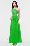 ColsBM Gemma Classic Green Mature A-line Sleeveless Asymmetric Appliques Bridesmaid Dresses