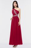 ColsBM Gemma Dark Red Mature A-line Sleeveless Asymmetric Appliques Bridesmaid Dresses