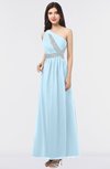 ColsBM Gemma Ice Blue Mature A-line Sleeveless Asymmetric Appliques Bridesmaid Dresses