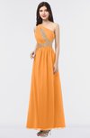 ColsBM Gemma Orange Mature A-line Sleeveless Asymmetric Appliques Bridesmaid Dresses