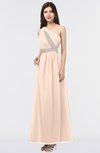 ColsBM Gemma Peach Puree Mature A-line Sleeveless Asymmetric Appliques Bridesmaid Dresses