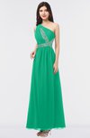 ColsBM Gemma Sea Green Mature A-line Sleeveless Asymmetric Appliques Bridesmaid Dresses