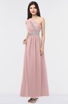 ColsBM Gemma Silver Pink Mature A-line Sleeveless Asymmetric Appliques Bridesmaid Dresses