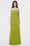 ColsBM Elena Green Oasis Elegant A-line Strapless Criss-cross Straps Floor Length Appliques Bridesmaid Dresses