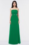 ColsBM Elena Green Elegant A-line Strapless Criss-cross Straps Floor Length Appliques Bridesmaid Dresses