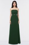 ColsBM Elena Hunter Green Elegant A-line Strapless Criss-cross Straps Floor Length Appliques Bridesmaid Dresses