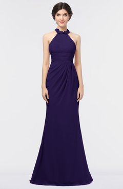 ColsBM Miranda Royal Purple Antique Halter Sleeveless Zip up Floor Length Bridesmaid Dresses