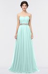 ColsBM Zahra Blue Glass Elegant A-line Strapless Sleeveless Half Backless Bridesmaid Dresses