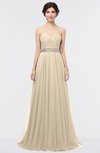 ColsBM Zahra Champagne Elegant A-line Strapless Sleeveless Half Backless Bridesmaid Dresses