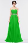 ColsBM Zahra Classic Green Elegant A-line Strapless Sleeveless Half Backless Bridesmaid Dresses