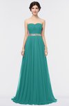 ColsBM Zahra Emerald Green Elegant A-line Strapless Sleeveless Half Backless Bridesmaid Dresses