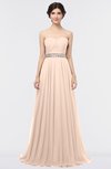 ColsBM Zahra Fresh Salmon Elegant A-line Strapless Sleeveless Half Backless Bridesmaid Dresses