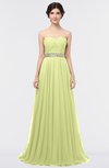 ColsBM Zahra Lime Green Elegant A-line Strapless Sleeveless Half Backless Bridesmaid Dresses