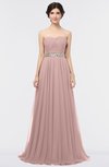 ColsBM Zahra Nectar Pink Elegant A-line Strapless Sleeveless Half Backless Bridesmaid Dresses