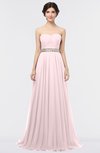 ColsBM Zahra Petal Pink Elegant A-line Strapless Sleeveless Half Backless Bridesmaid Dresses