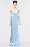 ColsBM Reagan Dream Blue Mature Column Strapless Zip up Floor Length Plainness Prom Dresses