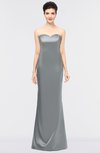 ColsBM Reagan Silver Sconce Mature Column Strapless Zip up Floor Length Plainness Prom Dresses