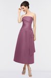 ColsBM Isabella Dusty Lavender Elegant A-line Bateau Sleeveless Zip up Ruching Evening Dresses