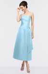 ColsBM Isabella Ice Blue Elegant A-line Bateau Sleeveless Zip up Ruching Evening Dresses