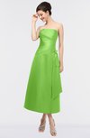ColsBM Isabella Jasmine Green Elegant A-line Bateau Sleeveless Zip up Ruching Evening Dresses