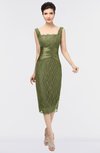 ColsBM Colette Fern Green Mature Column Sleeveless Zip up Lace Bridesmaid Dresses