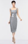 ColsBM Colette Glacier Gray Mature Column Sleeveless Zip up Lace Bridesmaid Dresses
