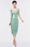 ColsBM Colette Soothing Sea Mature Column Sleeveless Zip up Lace Bridesmaid Dresses