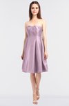 ColsBM Zaria Fragrant Lilac Mature Strapless Zip up Knee Length Bow Bridesmaid Dresses