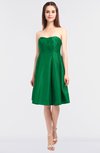 ColsBM Zaria Green Mature Strapless Zip up Knee Length Bow Bridesmaid Dresses
