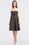 ColsBM Zaria Pewter Mature Strapless Zip up Knee Length Bow Bridesmaid Dresses