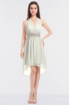 ColsBM Zuri Ivory Glamorous A-line Halter Sleeveless Zip up Appliques Bridesmaid Dresses