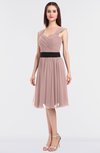 ColsBM Cadence Nectar Pink Modern A-line Thick Straps Knee Length Sash Bridesmaid Dresses