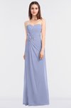 ColsBM Cassidy Blue Heron Elegant A-line Strapless Sleeveless Floor Length Bridesmaid Dresses