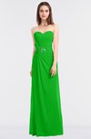 ColsBM Cassidy Classic Green Elegant A-line Strapless Sleeveless Floor Length Bridesmaid Dresses