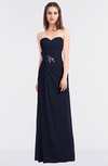 ColsBM Cassidy Dark Sapphire Elegant A-line Strapless Sleeveless Floor Length Bridesmaid Dresses