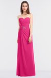 ColsBM Cassidy Fandango Pink Elegant A-line Strapless Sleeveless Floor Length Bridesmaid Dresses