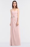 ColsBM Cassidy Pastel Pink Elegant A-line Strapless Sleeveless Floor Length Bridesmaid Dresses