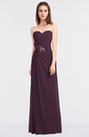 ColsBM Cassidy Plum Elegant A-line Strapless Sleeveless Floor Length Bridesmaid Dresses