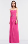 ColsBM Cassidy Rose Pink Elegant A-line Strapless Sleeveless Floor Length Bridesmaid Dresses