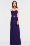 ColsBM Cassidy Royal Purple Elegant A-line Strapless Sleeveless Floor Length Bridesmaid Dresses