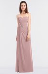 ColsBM Cassidy Silver Pink Elegant A-line Strapless Sleeveless Floor Length Bridesmaid Dresses