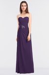 ColsBM Cassidy Violet Elegant A-line Strapless Sleeveless Floor Length Bridesmaid Dresses