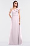 ColsBM Kelsey Blush Elegant A-line Zip up Floor Length Ruching Bridesmaid Dresses