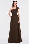 ColsBM Kelsey Copper Elegant A-line Zip up Floor Length Ruching Bridesmaid Dresses