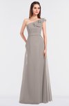 ColsBM Kelsey Fawn Elegant A-line Zip up Floor Length Ruching Bridesmaid Dresses